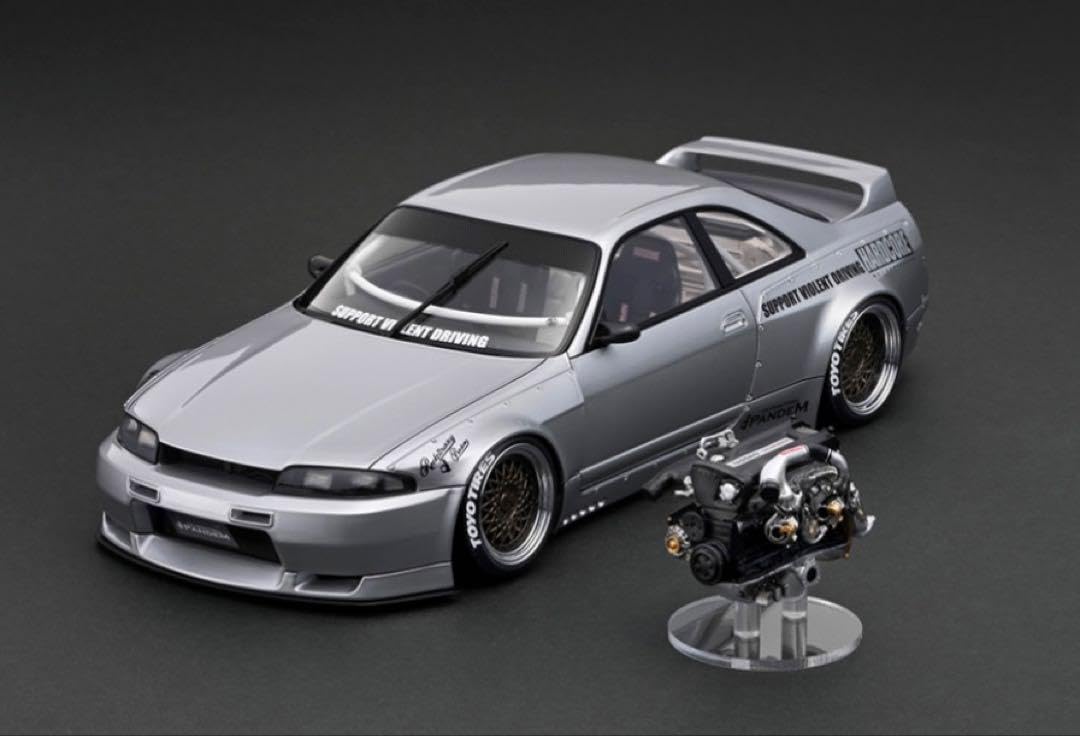 イグニッションモデル　1/18パンデム　GTR R33 シルバー Amazon | イグニッションモデル 1/18パンデム GTR R33 シルバー